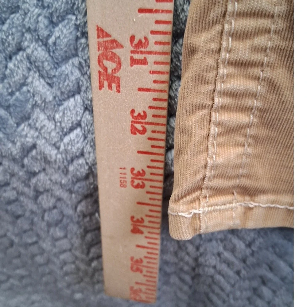 True Religion Ricky Straight Leg Corduroy Pants Tan Khaki Mens 31x34 Bootcut